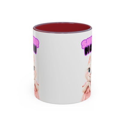 Bella the Kitten "Super Mom" Accent Ceramic Mug