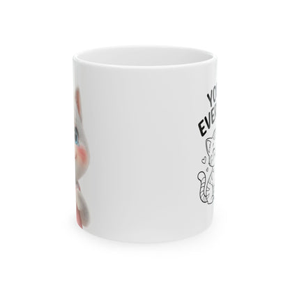 You’re Everything Funny Valentine Gnome Ceramic Mug
