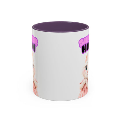 Bella the Kitten "Super Mom" Accent Ceramic Mug