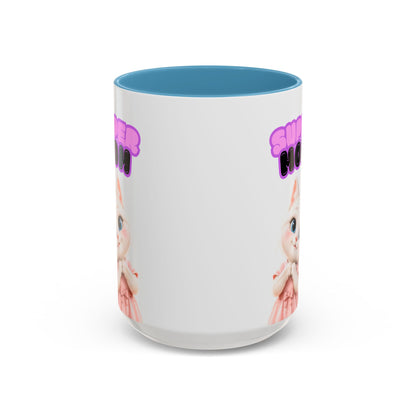Bella the Kitten "Super Mom" Accent Ceramic Mug