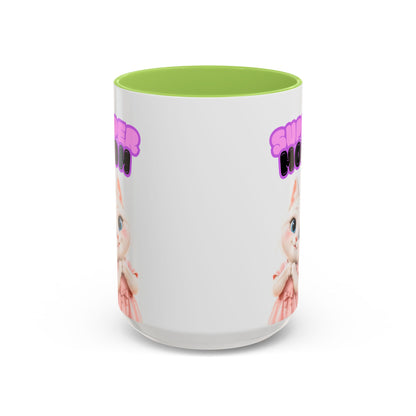 Bella the Kitten "Super Mom" Accent Ceramic Mug